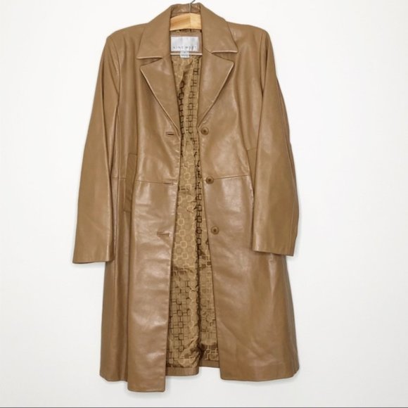 Nine West Leather Jacket Coat